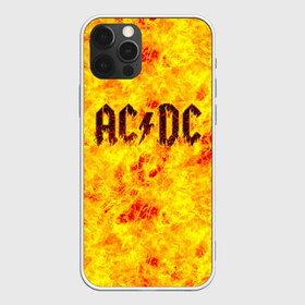 Чехол для iPhone 12 Pro Max с принтом AC DC Hell-Fire в Белгороде, Силикон |  | ac dc | acdc | fire | hard rock | rock | асдс | рок | эй си ди си