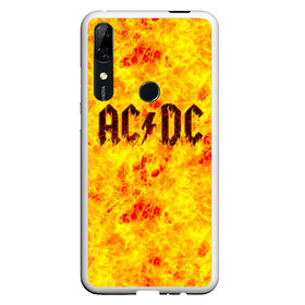 Чехол для Honor P Smart Z с принтом AC DC Hell-Fire в Белгороде, Силикон | Область печати: задняя сторона чехла, без боковых панелей | ac dc | acdc | fire | hard rock | rock | асдс | рок | эй си ди си