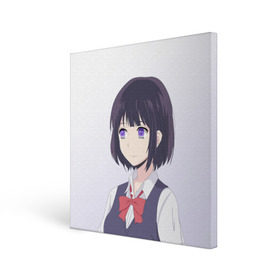 Холст квадратный с принтом Hanabi Yasuraoka в Белгороде, 100% ПВХ |  | anime | hanabi yasuraoka | kuzu no honkai | scums wish | аниме | тайные желания отвергнутых