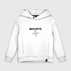 Детское худи Oversize хлопок с принтом Megadeth в Белгороде, френч-терри — 70% хлопок, 30% полиэстер. Мягкий теплый начес внутри —100% хлопок | боковые карманы, эластичные манжеты и нижняя кромка, капюшон на магнитной кнопке | megadet | megadeth | группа | дирк вербурен | дэвид эллефсон | дэйв мастейн | кико лоурейро | мегадет | мегадетх | метал | рок | трэш | трэшметал | тяжелый | хард | хардрок | хеви | хевиметал