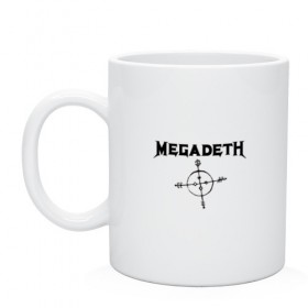 Кружка с принтом Megadeth в Белгороде, керамика | объем — 330 мл, диаметр — 80 мм. Принт наносится на бока кружки, можно сделать два разных изображения | megadet | megadeth | группа | дирк вербурен | дэвид эллефсон | дэйв мастейн | кико лоурейро | мегадет | мегадетх | метал | рок | трэш | трэшметал | тяжелый | хард | хардрок | хеви | хевиметал