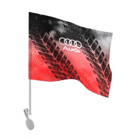 Флаг для автомобиля с принтом Audi sport auto motors в Белгороде, 100% полиэстер | Размер: 30*21 см | audi | auto | automobile | car | carbon | machine | motor | motor car | sport car | автомашина | ауди | бренд | легковой автомобиль | марка | спортивный автомобиль | тачка