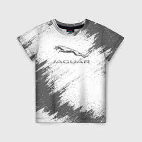 Детская футболка 3D с принтом JAGUAR в Белгороде, 100% гипоаллергенный полиэфир | прямой крой, круглый вырез горловины, длина до линии бедер, чуть спущенное плечо, ткань немного тянется | auto | car | jaguar | race | авто | гонки | краска | краски | марка | машина | ягуар