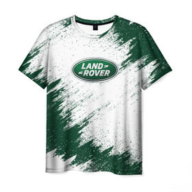 Мужская футболка 3D с принтом LAND ROVER в Белгороде, 100% полиэфир | прямой крой, круглый вырез горловины, длина до линии бедер | auto | car | land | race | rover | авто | гонки | краска | краски | лэнд | марка | машина | ровер