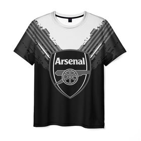 Мужская футболка 3D с принтом Arsenal abstract original в Белгороде, 100% полиэфир | прямой крой, круглый вырез горловины, длина до линии бедер | football | soccer | арсенал