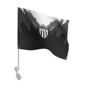 Флаг для автомобиля с принтом Monaco abstract original в Белгороде, 100% полиэстер | Размер: 30*21 см | football | soccer | монако