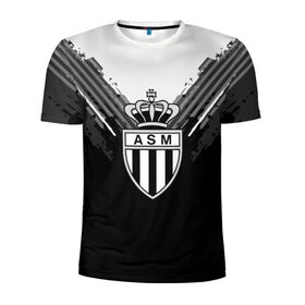 Мужская футболка 3D спортивная с принтом Monaco abstract original в Белгороде, 100% полиэстер с улучшенными характеристиками | приталенный силуэт, круглая горловина, широкие плечи, сужается к линии бедра | football | soccer | монако