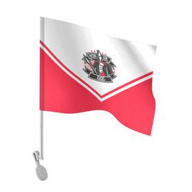 Флаг для автомобиля с принтом Победи или умри в Белгороде, 100% полиэстер | Размер: 30*21 см | fcsm | football | sp | мясные | футбольный клуб