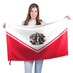 Флаг 3D с принтом Победи или умри в Белгороде, 100% полиэстер | плотность ткани — 95 г/м2, размер — 67 х 109 см. Принт наносится с одной стороны | fcsm | football | sp | мясные | футбольный клуб