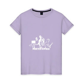 Женская футболка хлопок с принтом Poets of the Fall в Белгороде, 100% хлопок | прямой крой, круглый вырез горловины, длина до линии бедер, слегка спущенное плечо | 