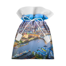 Подарочный 3D мешок с принтом Лондон в Белгороде, 100% полиэстер | Размер: 29*39 см | Тематика изображения на принте: england | london | англия | великобритания | город | европа | королевство | лондон | мегаполис | путешествие | столица | туризм