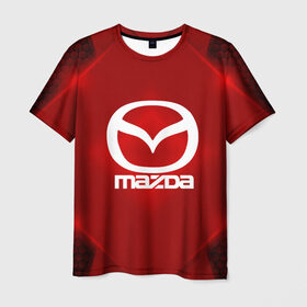 Мужская футболка 3D с принтом Mazda SPORT в Белгороде, 100% полиэфир | прямой крой, круглый вырез горловины, длина до линии бедер | auto | automobile | car | carbon | machine | mazda | motor | motor car | sport car | автомашина | бренд | легковой автомобиль | мазда | марка | спортивный автомобиль | тачка