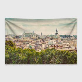 Флаг-баннер с принтом Рим в Белгороде, 100% полиэстер | размер 67 х 109 см, плотность ткани — 95 г/м2; по краям флага есть четыре люверса для крепления | italy | rome | архитектура | европа | история | италия | отдых | отпуск | приключение | путешествие | рим | экскурсия