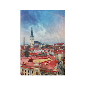 Обложка для паспорта матовая кожа с принтом Таллин (Эстония) в Белгороде, натуральная матовая кожа | размер 19,3 х 13,7 см; прозрачные пластиковые крепления | estonia | tallin | город | европа | путешествие | таллин | туризм | эстония