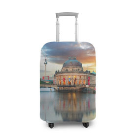 Чехол для чемодана 3D с принтом Берлин (Германия) в Белгороде, 86% полиэфир, 14% спандекс | двустороннее нанесение принта, прорези для ручек и колес | germany | берлин | германия | путешествие