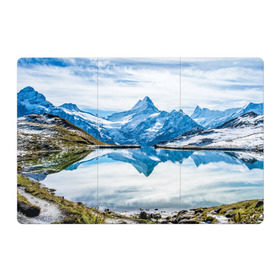 Магнитный плакат 3Х2 с принтом Альпы в Белгороде, Полимерный материал с магнитным слоем | 6 деталей размером 9*9 см | австрия | альпийские горы | альпийский хребет | альпы | германия | горное озеро | горные лыжи | европа | италия | лихтенштейн | пейзаж | природа | словения | сноуборд | франция | швейцария