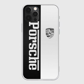 Чехол для iPhone 12 Pro Max с принтом Porsche W&B в Белгороде, Силикон |  | Тематика изображения на принте: porsche | порше