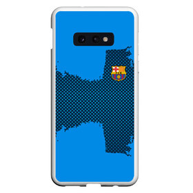 Чехол для Samsung S10E с принтом BARCELONA SPORT BLUE в Белгороде, Силикон | Область печати: задняя сторона чехла, без боковых панелей | football | soccer | барселона