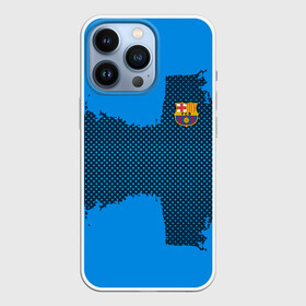 Чехол для iPhone 13 Pro с принтом BARCELONA SPORT BLUE в Белгороде,  |  | Тематика изображения на принте: football | soccer | барселона