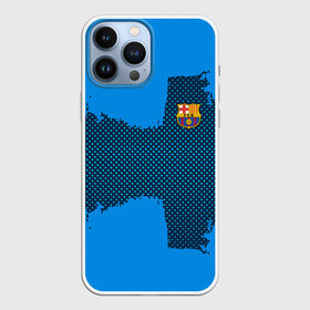 Чехол для iPhone 13 Pro Max с принтом BARCELONA SPORT BLUE в Белгороде,  |  | Тематика изображения на принте: football | soccer | барселона