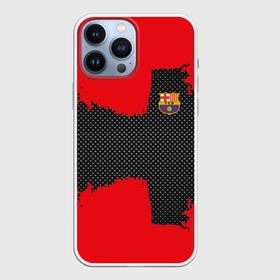 Чехол для iPhone 13 Pro Max с принтом BARCELONA SPORT RED в Белгороде,  |  | football | soccer | барселона