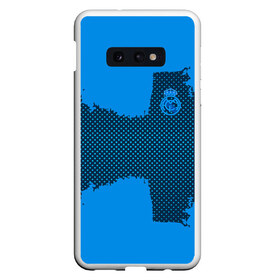 Чехол для Samsung S10E с принтом REAL MADRID SPORT BLUE в Белгороде, Силикон | Область печати: задняя сторона чехла, без боковых панелей | football | soccer | реал мадрид