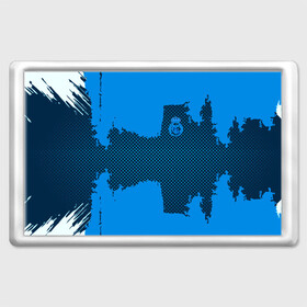 Магнит 45*70 с принтом REAL MADRID SPORT BLUE в Белгороде, Пластик | Размер: 78*52 мм; Размер печати: 70*45 | Тематика изображения на принте: football | soccer | реал мадрид