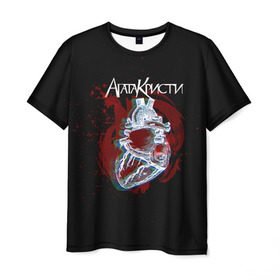 Мужская футболка 3D с принтом Агата Кристи в Белгороде, 100% полиэфир | прямой крой, круглый вырез горловины, длина до линии бедер | Тематика изображения на принте: 