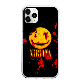 Чехол для iPhone 11 Pro Max матовый с принтом Nirvana в Белгороде, Силикон |  | Тематика изображения на принте: cobain | kurt | nevermino | nirvana | альтернативный | гранж | грол | группа | дональд | кобейн | курт | музыка | надпись | нервана | нирвана | новоселич | певец | рок | смайл | смайлик | солист