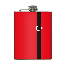 Фляга с принтом Турция лента в Белгороде, металлический корпус | емкость 0,22 л, размер 125 х 94 мм. Виниловая наклейка запечатывается полностью | tr | tur | анкара | герб | государство | знак | надпись | патриот | полосы | республика | символ | стамбул | страна | турецкая | турецкий | турки | турок | турция | турчанка | флаг | флага | цвета