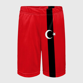 Детские спортивные шорты 3D с принтом Турция лента в Белгороде,  100% полиэстер
 | пояс оформлен широкой мягкой резинкой, ткань тянется
 | tr | tur | анкара | герб | государство | знак | надпись | патриот | полосы | республика | символ | стамбул | страна | турецкая | турецкий | турки | турок | турция | турчанка | флаг | флага | цвета