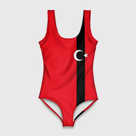 Купальник-боди 3D с принтом Турция лента в Белгороде, 82% полиэстер, 18% эластан | Круглая горловина, круглый вырез на спине | tr | tur | анкара | герб | государство | знак | надпись | патриот | полосы | республика | символ | стамбул | страна | турецкая | турецкий | турки | турок | турция | турчанка | флаг | флага | цвета