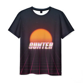 Мужская футболка 3D с принтом Gunter (Пассхантер) в Белгороде, 100% полиэфир | прямой крой, круглый вырез горловины, длина до линии бедер | 80 | ready player one | spilberg | восьмидесятые | первому игроку приготовиться | ретро | спилберг