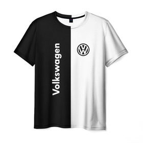 Мужская футболка 3D с принтом Volkswagen в Белгороде, 100% полиэфир | прямой крой, круглый вырез горловины, длина до линии бедер | volkswagen | авто | автомобиль | вольксваген | лого | машина | фолькс ваген | фольксваген | эмблема