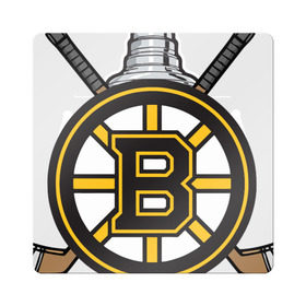 Магнит виниловый Квадрат с принтом boston bruins в Белгороде, полимерный материал с магнитным слоем | размер 9*9 см, закругленные углы | Тематика изображения на принте: boston bruins | nhl | бостон брюинс | нхл | хоккей