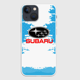 Чехол для iPhone 13 mini с принтом Subaru в Белгороде,  |  | auto | automobile | car | carbon | machine | motor | motor car | sport car | subaru | автомашина | бренд | легковой автомобиль | марка | спортивный автомобиль | субару | тачка