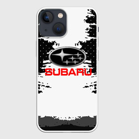 Чехол для iPhone 13 mini с принтом Subaru в Белгороде,  |  | auto | automobile | car | carbon | machine | motor | motor car | sport car | subaru | автомашина | бренд | легковой автомобиль | марка | спортивный автомобиль | субару | тачка