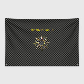 Флаг-баннер с принтом Гвинт нильфгаард в Белгороде, 100% полиэстер | размер 67 х 109 см, плотность ткани — 95 г/м2; по краям флага есть четыре люверса для крепления | ведьмак | гвинт | нильфгаард | черное солнце | эмгыр