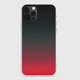 Чехол для iPhone 12 Pro с принтом Red Carbon в Белгороде, силикон | область печати: задняя сторона чехла, без боковых панелей | carbon | градиент | карбон
