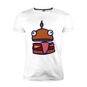 Мужская футболка премиум с принтом Derp Burger в Белгороде, 92% хлопок, 8% лайкра | приталенный силуэт, круглый вырез ворота, длина до линии бедра, короткий рукав | fortnite | фортнайт