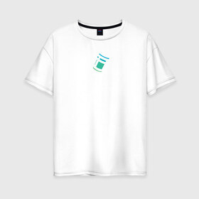 Женская футболка хлопок Oversize с принтом Chug on в Белгороде, 100% хлопок | свободный крой, круглый ворот, спущенный рукав, длина до линии бедер
 | fortnite | фортнайт