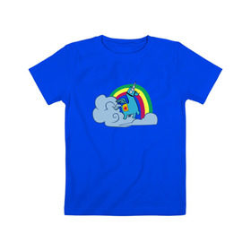 Детская футболка хлопок с принтом Unicorn Fortnite в Белгороде, 100% хлопок | круглый вырез горловины, полуприлегающий силуэт, длина до линии бедер | fortnite | фортнайт