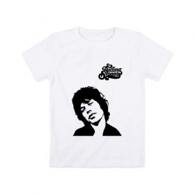 Детская футболка хлопок с принтом The Rolling Stones в Белгороде, 100% хлопок | круглый вырез горловины, полуприлегающий силуэт, длина до линии бедер | Тематика изображения на принте: 