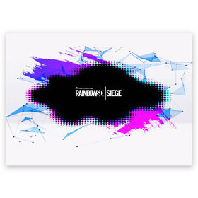 Поздравительная открытка с принтом Rainbow Six Siege в Белгороде, 100% бумага | плотность бумаги 280 г/м2, матовая, на обратной стороне линовка и место для марки
 | Тематика изображения на принте: action | game | rainbow six siege | tom clancys | игры | радуга | том кленси | шутер