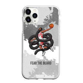 Чехол для iPhone 11 Pro матовый с принтом Fear the Beard в Белгороде, Силикон |  | Тематика изображения на принте: hurden | nba | rockets | баскетбол | нба | харден | хьюстон рокетс
