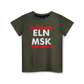 Детская футболка хлопок с принтом Elon Musk в Белгороде, 100% хлопок | круглый вырез горловины, полуприлегающий силуэт, длина до линии бедер | elon musk | spacex | илон маск | космос | марс | спейс икс