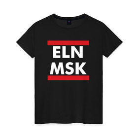 Женская футболка хлопок с принтом Elon Musk в Белгороде, 100% хлопок | прямой крой, круглый вырез горловины, длина до линии бедер, слегка спущенное плечо | elon musk | spacex | илон маск | космос | марс | спейс икс
