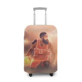 Чехол для чемодана 3D с принтом NBA Stars в Белгороде, 86% полиэфир, 14% спандекс | двустороннее нанесение принта, прорези для ручек и колес | hurden | nba | rockets | баскетбол | нба | харден | хьюстон рокетс