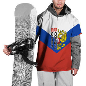 Накидка на куртку 3D с принтом Combat sambo RU в Белгороде, 100% полиэстер |  | Тематика изображения на принте: герб | россии | самбо