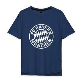 Мужская футболка хлопок Oversize с принтом FC Bayern Munchen в Белгороде, 100% хлопок | свободный крой, круглый ворот, “спинка” длиннее передней части | bayern | football | munchen | бавария | байерн | мюнхен | мюнхенская
